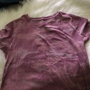 Athleta Pink Camo Tee
